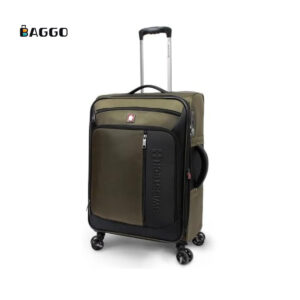 Luggage Travel Bag SWISSTECH Black with olive green color