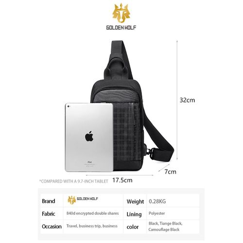 Golden Wolf Cross Shoulder Bag GXB00124 - Image 2