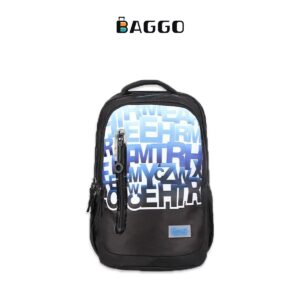Three M Smart Backpack Black Letters