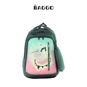 Three M Smart Backpack Green Light Night