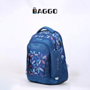 Three M Smart Backpack Blue Leaf