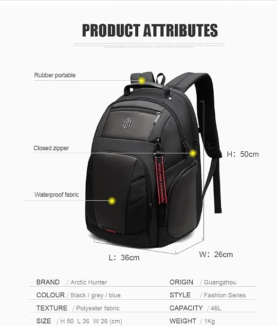 Arctic Hunter Backpack B00341 - Image 3