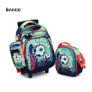 Glossy Star Trolley Football Full Set + Anti-Break Trolley Size 17.5