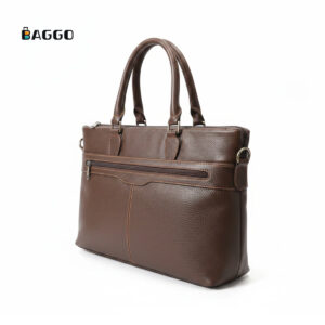 Natural Leather Laptop Bag Brown