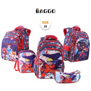 Golden bag Flip Flop  School bag set  Size 15 Red