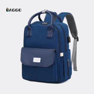 Fashion Mummy Diaper Bag Large Capacity Waterproof Multi Function Use For Baby Care Backpack Blue