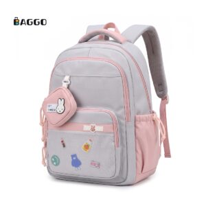 Three M Nova Light Backpack Grey-Pink