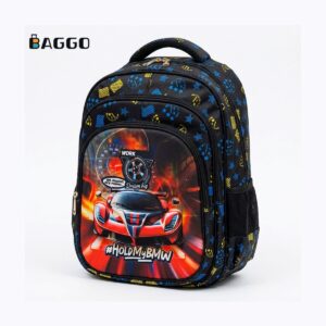 Momolly 2268 ( Full Set, Size 16 & 18 ) School Bag Racing Car