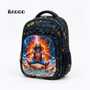 Momolly 2268 ( Full Set, Size 16 & 18 )  School Bag Monkey D. Luffy