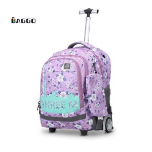 Three M FullSet  Trolley Size 20 Purple Flowers