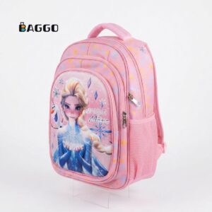 Momolly 2268 ( Full Set, Size 16 & 18 ) School Bag Pink Frozen