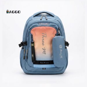 Three M Smart + Pencil Case Size 20 Blue and Orange